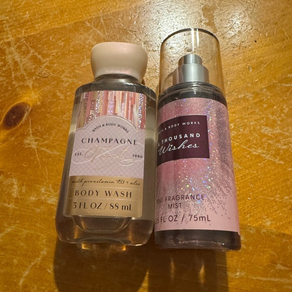 Bath & Body Works Other - Bath & Body Works Champagne Toast Body Wash and a thousand wishes mist